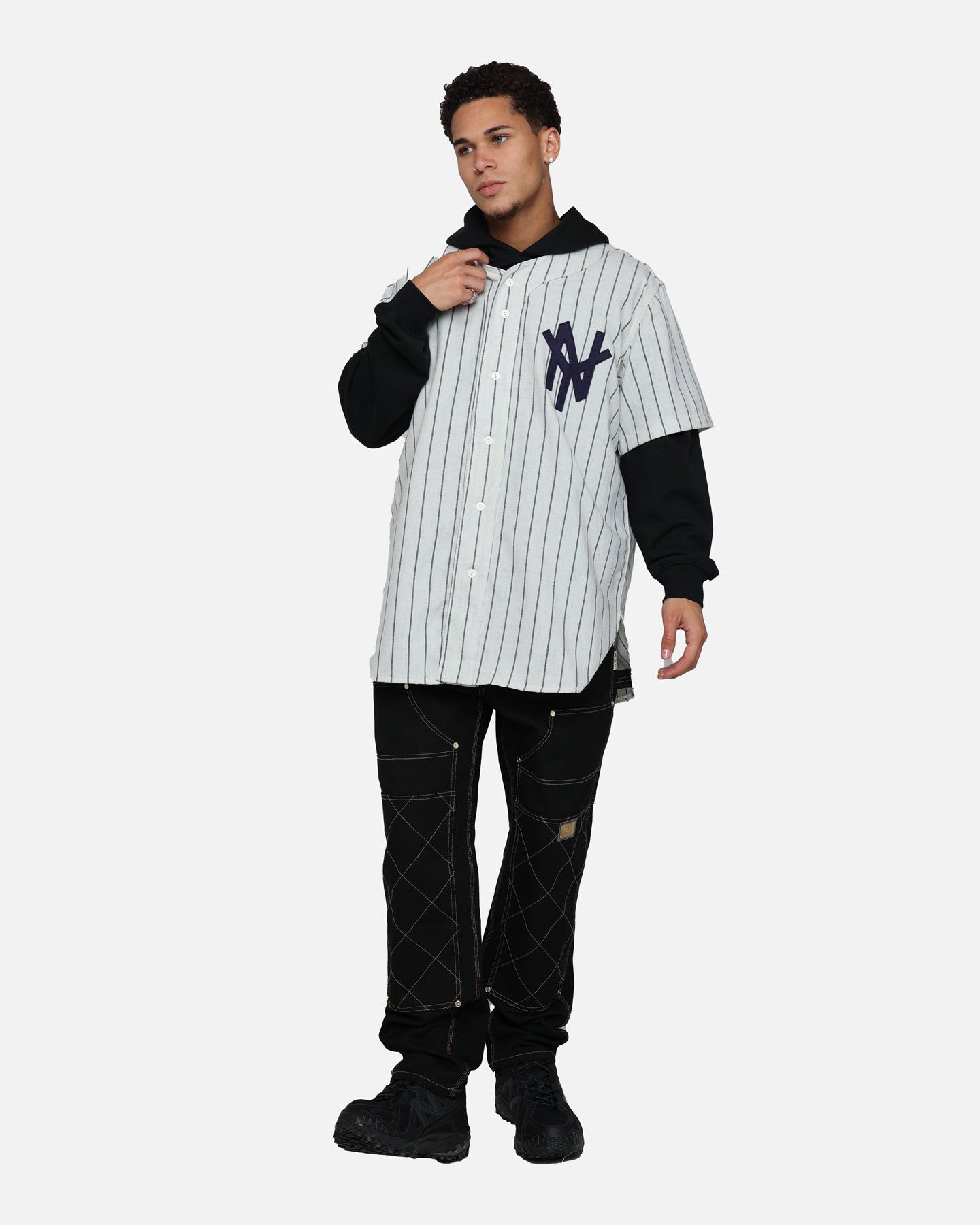 Ebbets Field Flannels New York Mammoths 1972 Home Jersey Grey sold by Culture Kings product image thumbnail 3