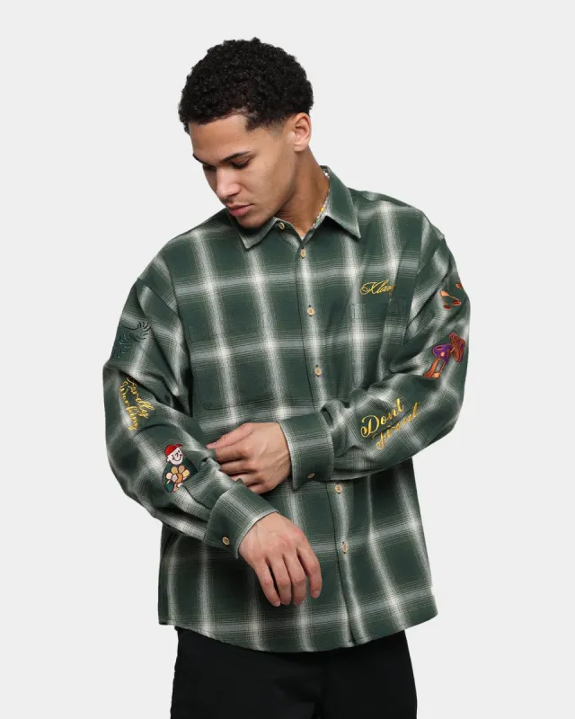 X-Large Random Things Flannel Shirt Green sold by Culture Kings