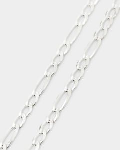 House Of Auric 4.8mm Figaro Chain Sterling Silver sold by Culture Kings