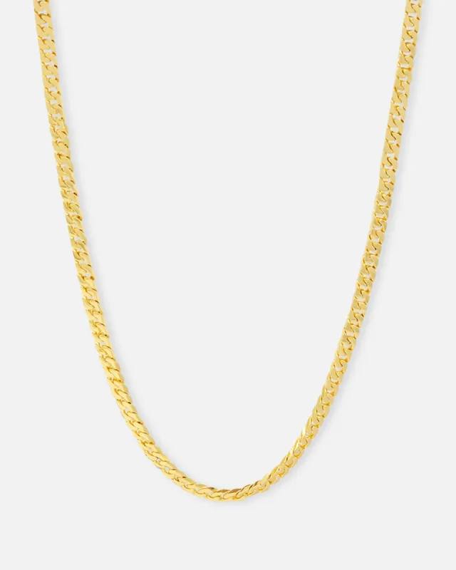 Saint Morta Flat Faced Curb Chain Gold sold by Culture Kings