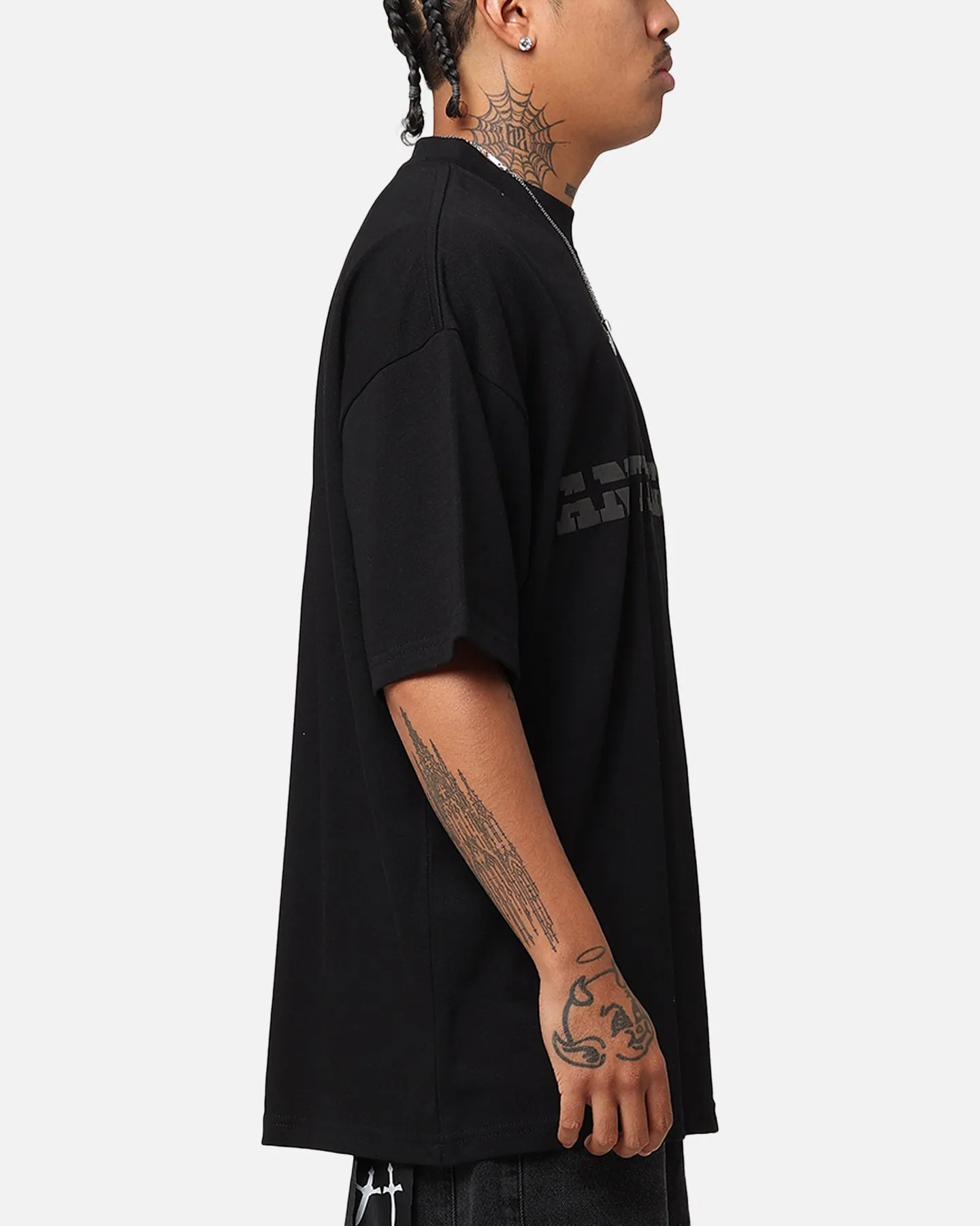 The Anti Order Brail Mock Neck T-Shirt Off Black/Black sold by Culture Kings product image thumbnail 5