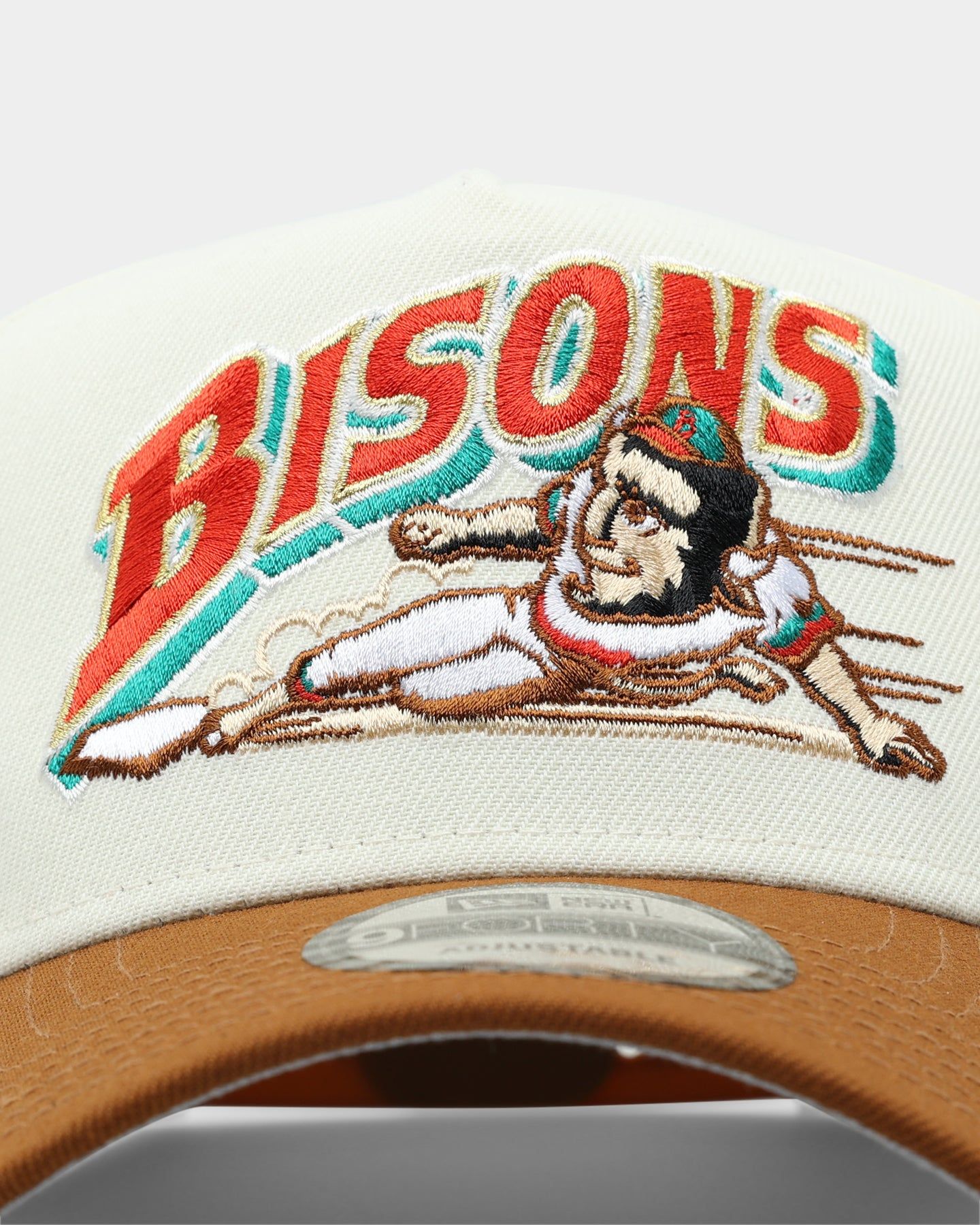 New Era Buffalo Bisons 'Toasted Peanut' 2-Tone 9FORTY A-Frame Snapback White sold by Culture Kings product image thumbnail 5