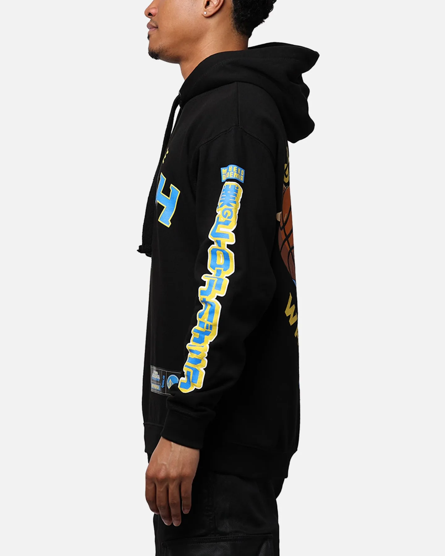 Hyperfly X My Hero Academia X NBA Golden State Warriors Hoodie Black sold by Culture Kings product image thumbnail 4