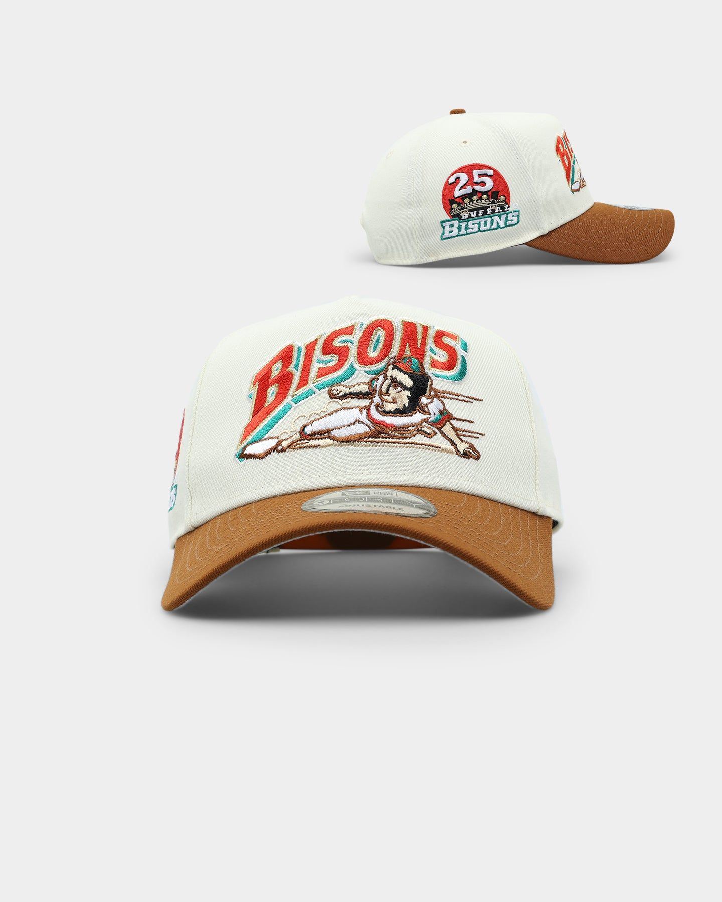 New Era Buffalo Bisons 'Toasted Peanut' 2-Tone 9FORTY A-Frame Snapback White sold by Culture Kings