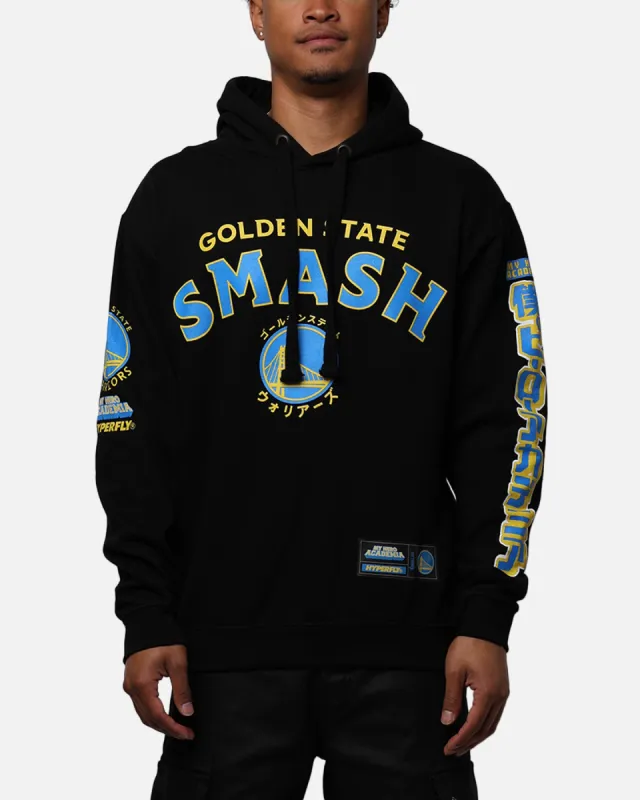 Hyperfly X My Hero Academia X NBA Golden State Warriors Hoodie Black sold by Culture Kings