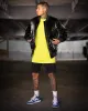 Saint Morta Paisley Skulls Denim Shorts Black/Black sold by Culture Kings