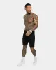 Saint Morta Paisley Skulls Denim Shorts Black/Black sold by Culture Kings