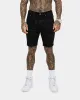 Saint Morta Paisley Skulls Denim Shorts Black/Black sold by Culture Kings
