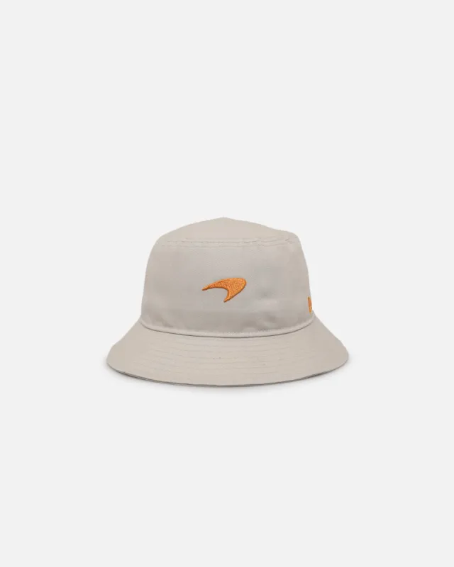 New Era McLaren Speedmark Seasonal Bucket Hat Light Beige sold by Culture Kings