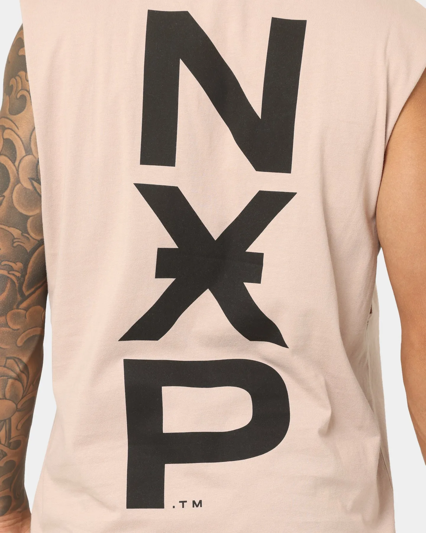 Nena and Pasadena Overthrown Scoop Back Muscle T-shirt Pigment Mushroom sold by Culture Kings product image thumbnail 4