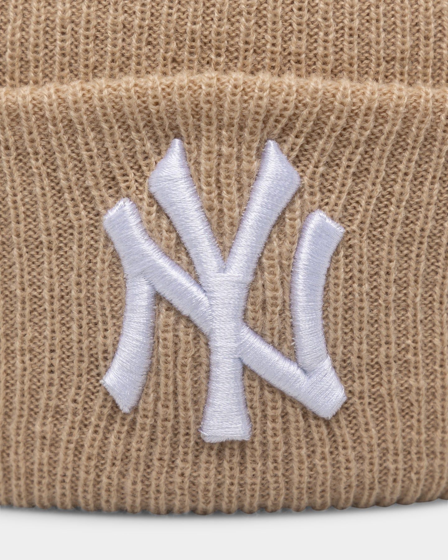 New Era New York Yankees Q223 Seasonal Knitted Beanie Light Beige sold by Culture Kings product image thumbnail 5