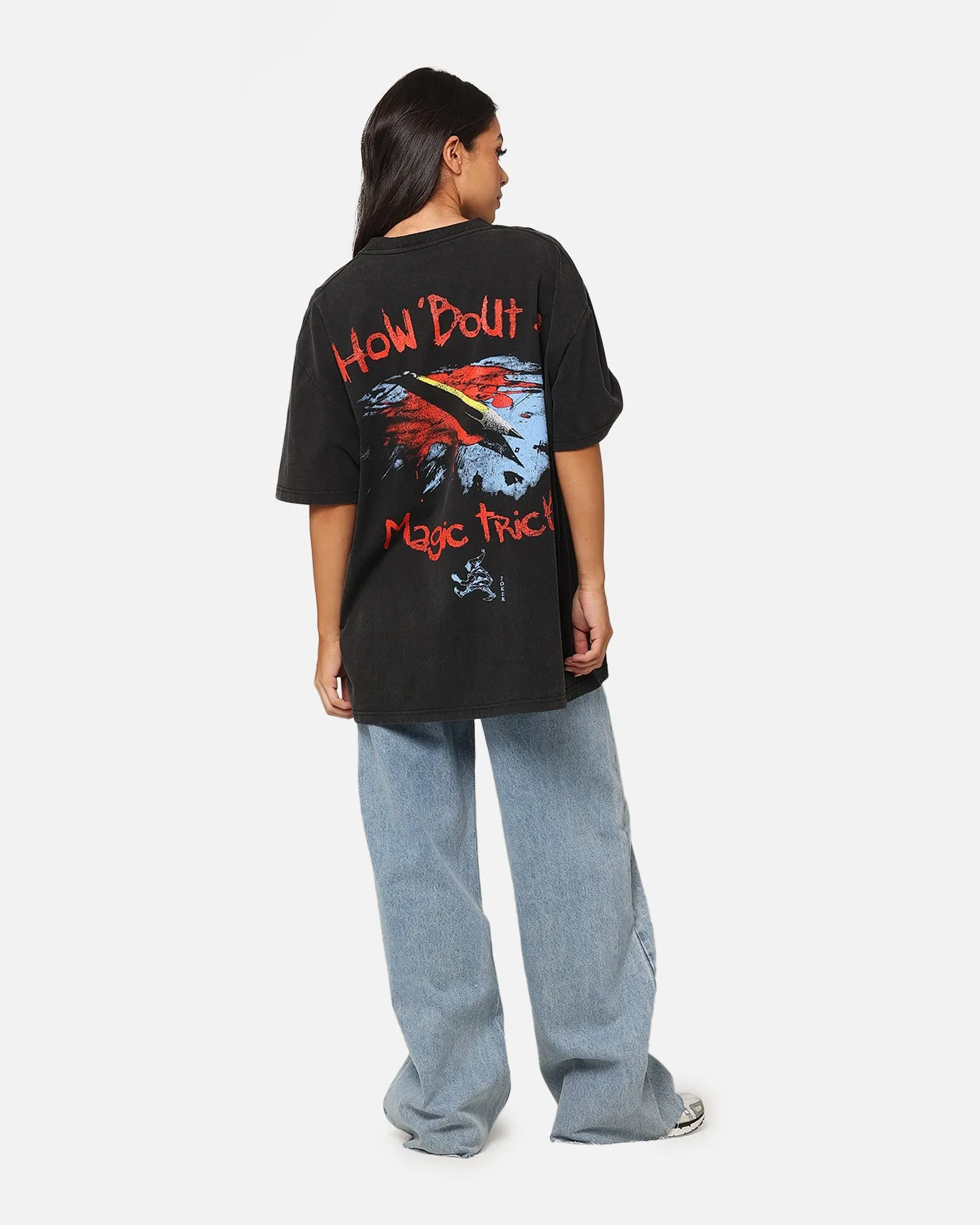 American Thrift X DC Batman The Joker Magic Trick Heavy T-Shirt Vintage Black sold by Culture Kings product image thumbnail 4