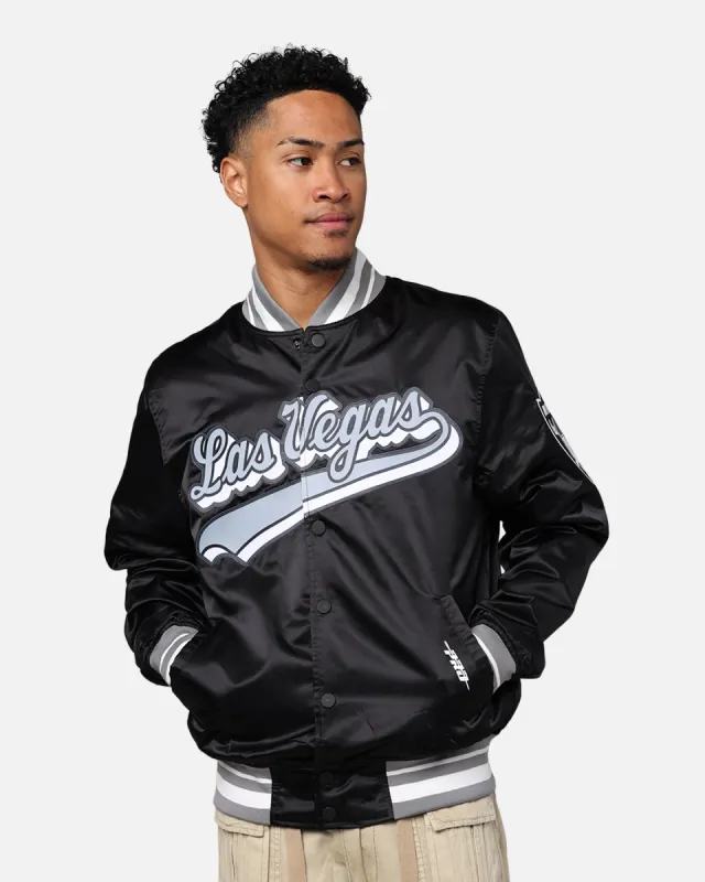 Pro Standard Las Vegas Raiders Rib Satin Jacket Black/Grey sold by Culture Kings