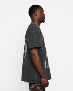 Goat Crew X Naruto Obito Heavyweight Vintage T-Shirt Black Wash sold by Culture Kings