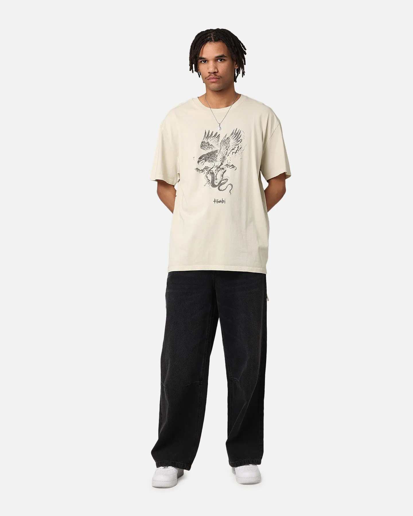 【関税込み】Ksubi ベージュ Target Biggie Cyclone Tシャツ Ksubi Beige Target Biggie Cyclone T-Shirt - T-Shirts