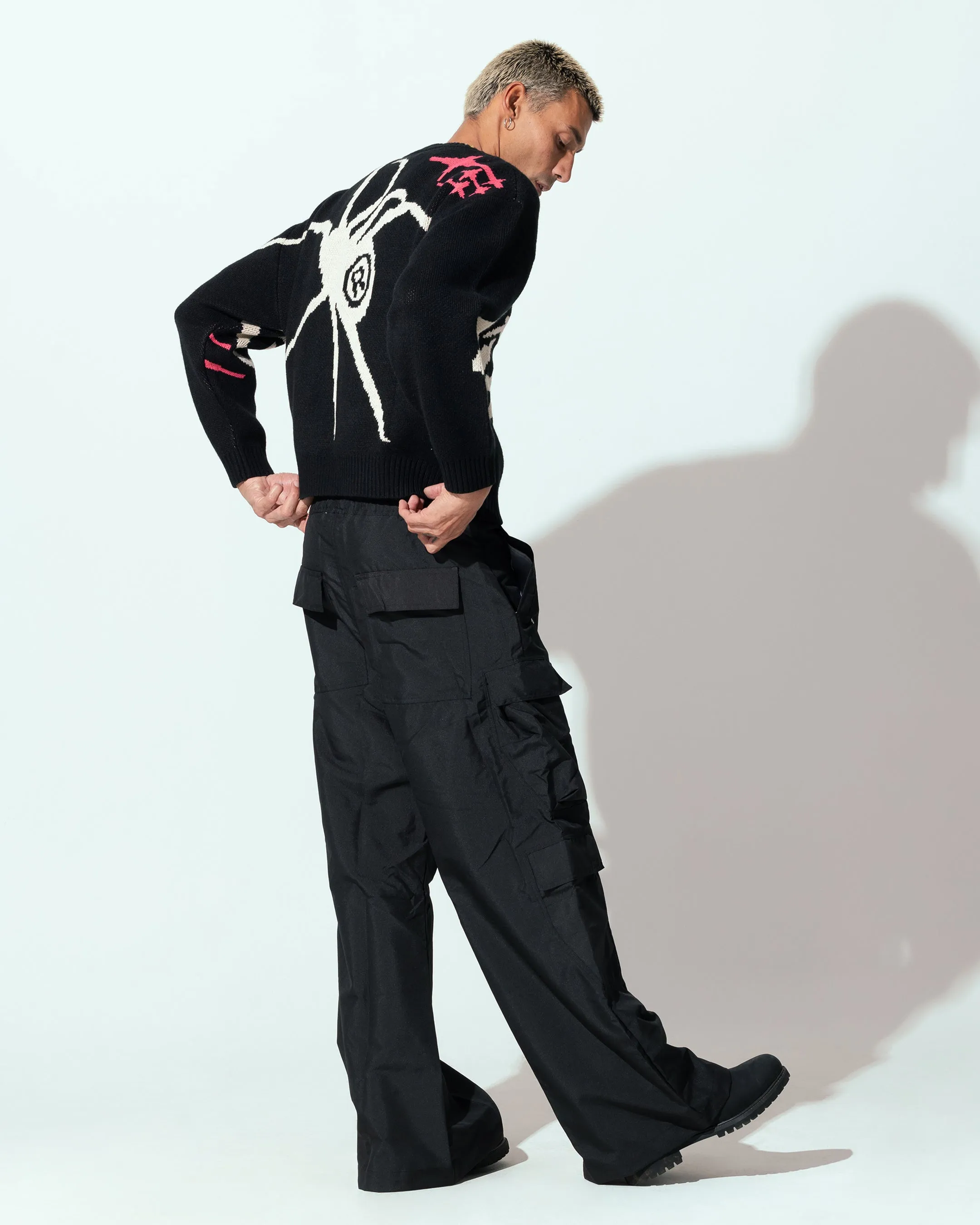 Loiter Spider Knit Sweater Black/White sold by Culture Kings product image thumbnail 4