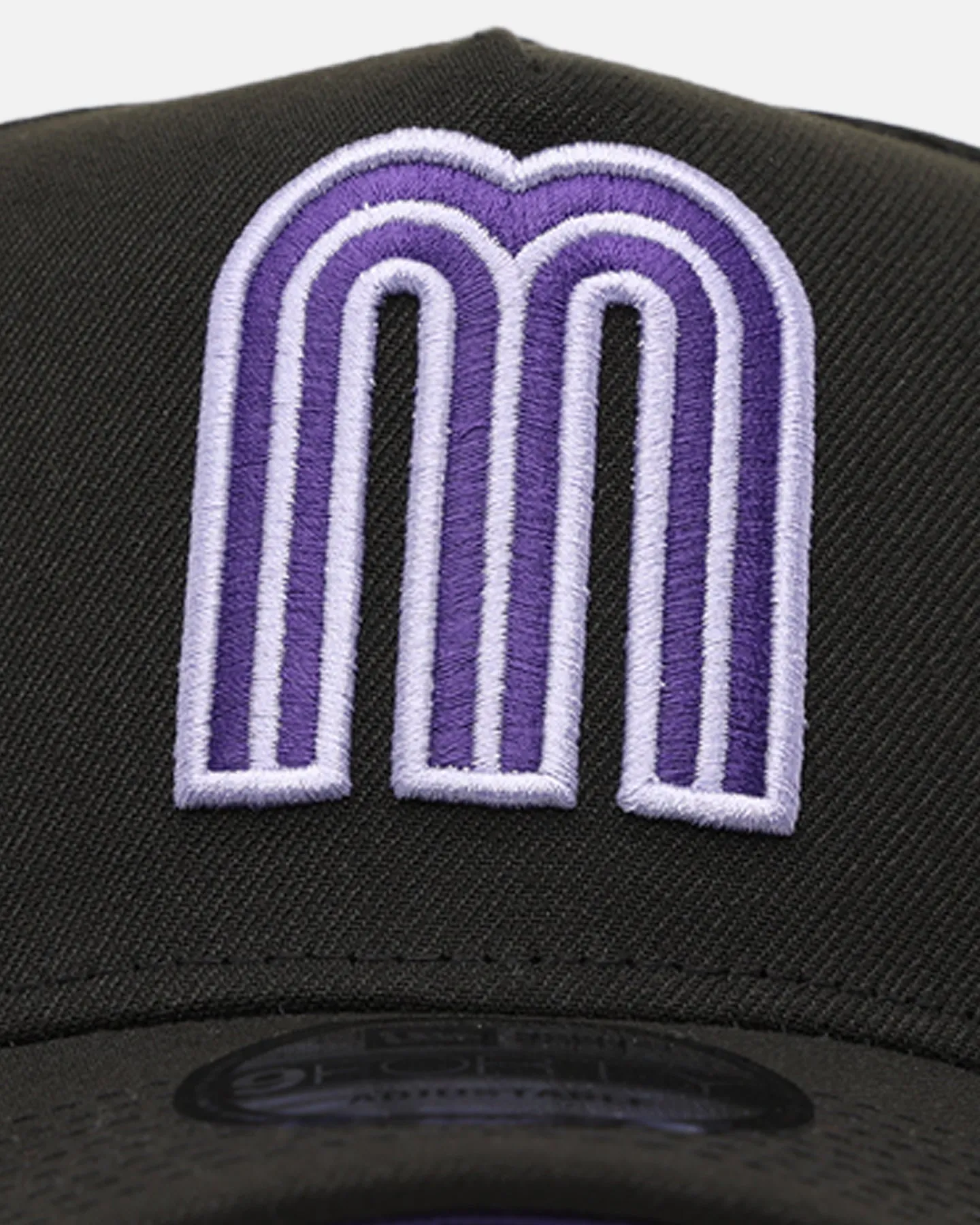 New Era Mexico National Baseball Team 'Purple Haze' 9FORTY A-Frame Snapback Black/Purple sold by Culture Kings product image thumbnail 5