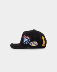 Mitchell & Ness Miami Heat 'Highway' Pro Crown Snapback Black sold by Culture Kings