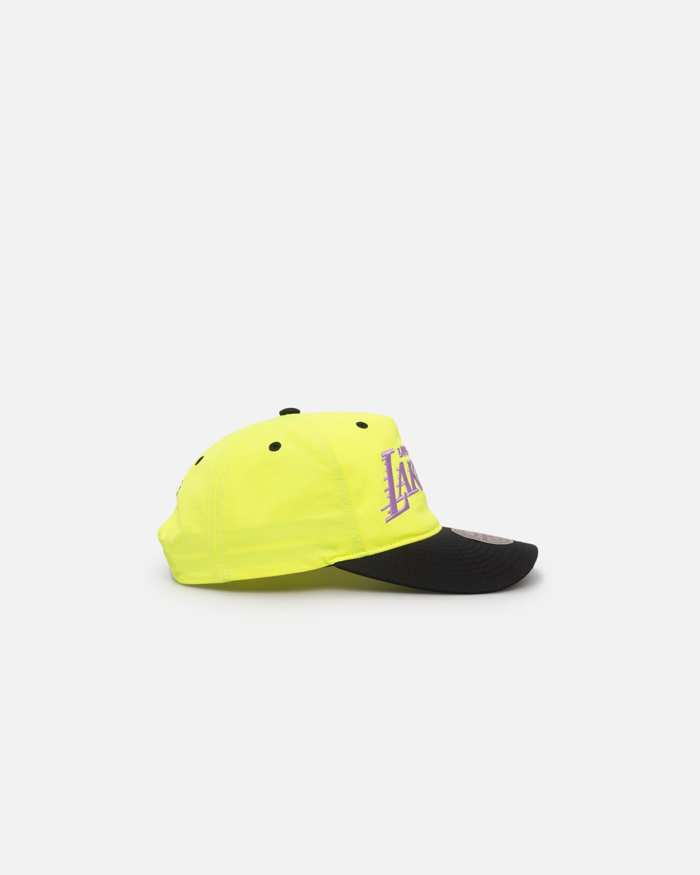 Mitchell & Ness Los Angeles Lakers Nylon Deadstock 2-Tone Snapback Neon Yellow/Black sold by Culture Kings product image thumbnail 3