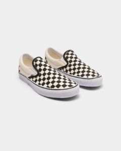 Vans Classic Slip-On (Checkerboard) Black/White sold by Culture Kings