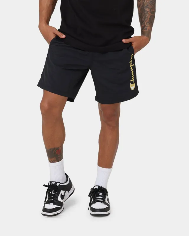Champion LFS Nylon Shorts Black/Gold sold by Culture Kings