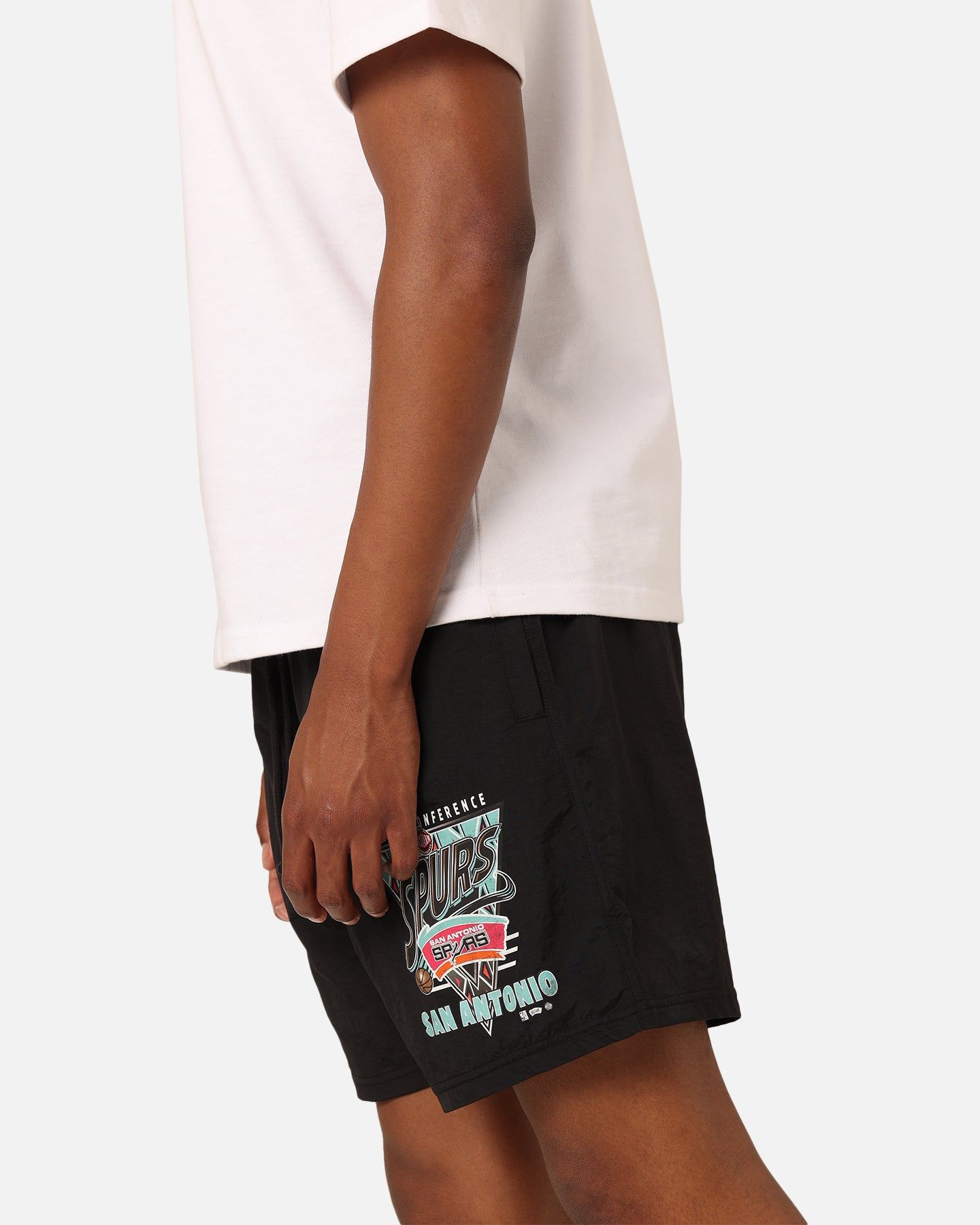 Mitchell & Ness San Antonio Spurs Tri 2.0 Shorts Black sold by Culture Kings product image thumbnail 4
