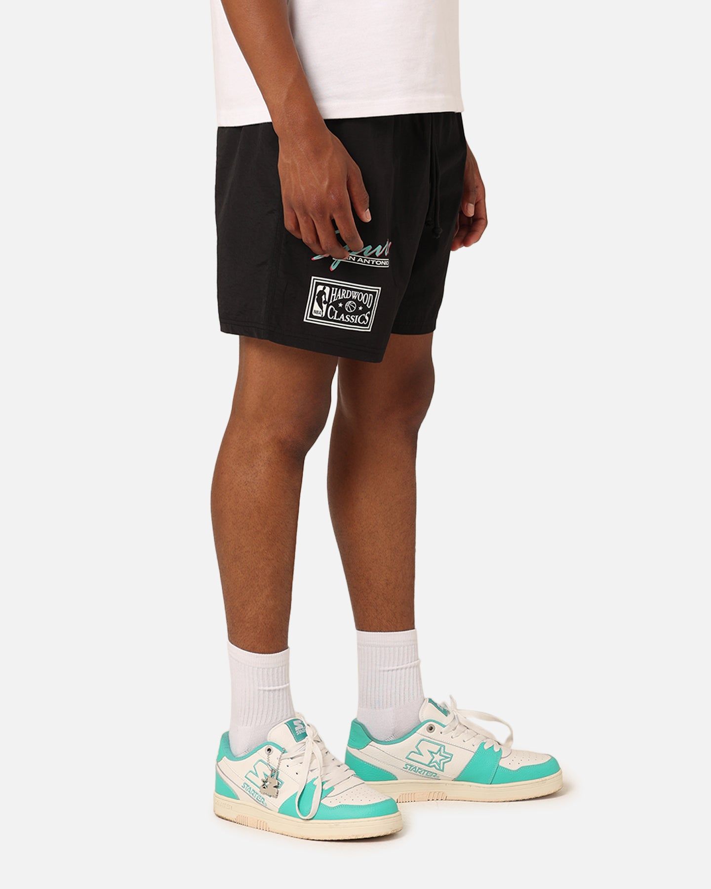 Mitchell & Ness San Antonio Spurs Tri 2.0 Shorts Black sold by Culture Kings product image thumbnail 5