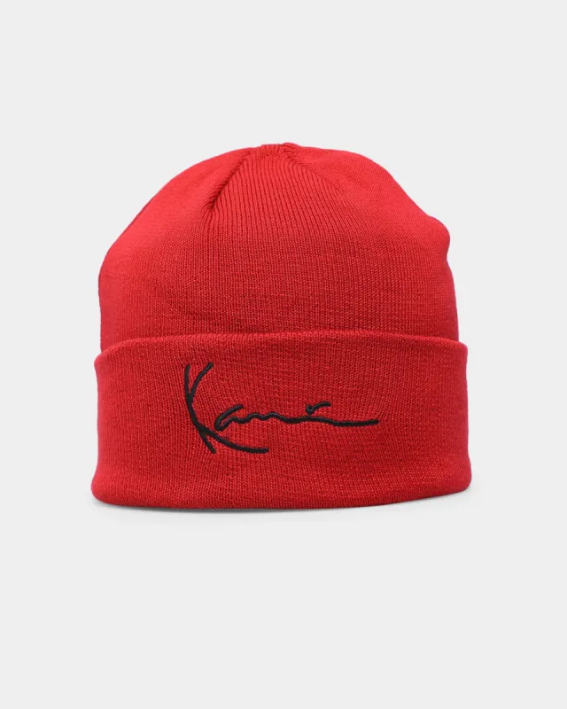 Karl Kani Signature Beanie Red sold by Culture Kings