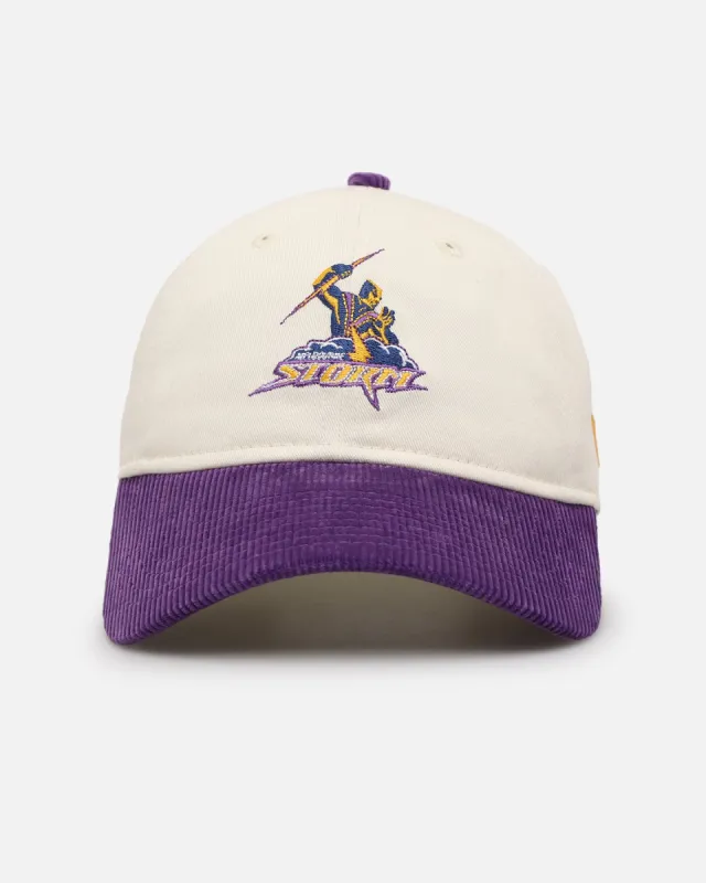 New Era Melbourne Storm 'NRL Retro Corduroy Logo' 9TWENTY Strapback Chrome White sold by Culture Kings