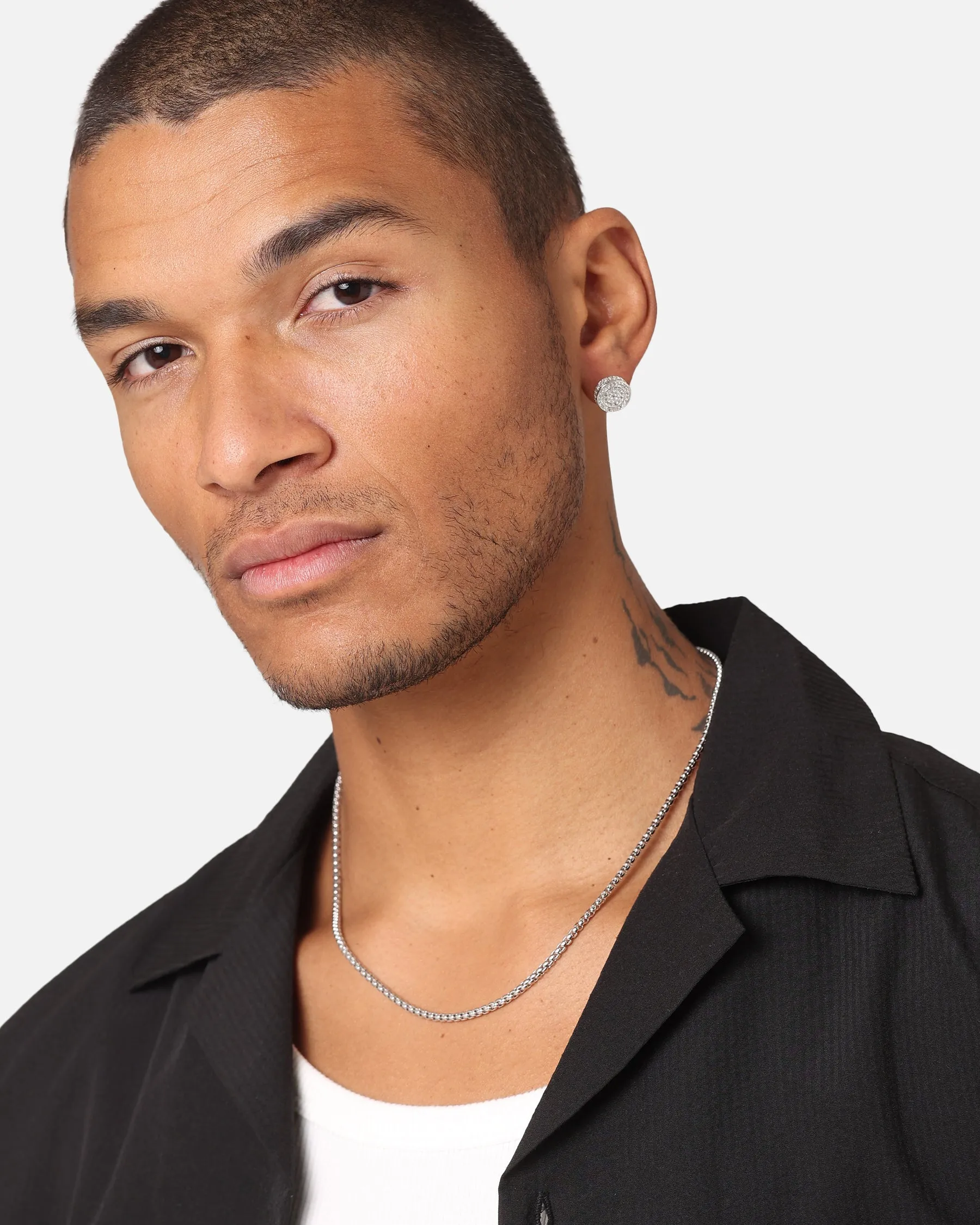 Saint Morta Stadium Earrings Iced White Gold sold by Culture Kings product image thumbnail 3