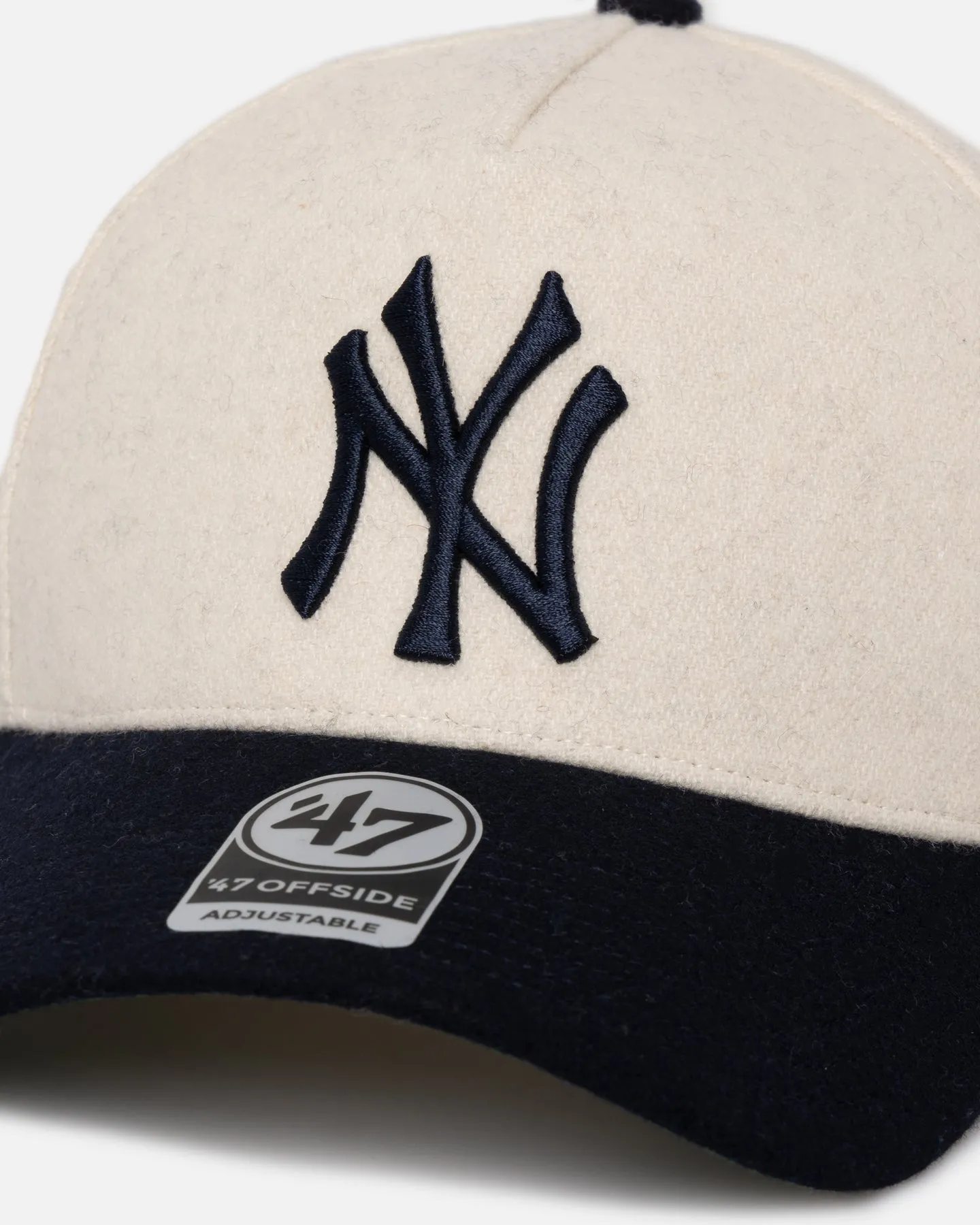 47 Brand New York Yankees 'Wooly Offside DT' Sure Shot Snapback Natural/Navy sold by Culture Kings product image thumbnail 2