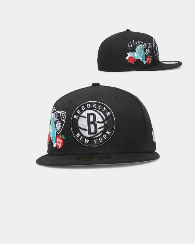 New Era Brooklyn Nets 'City Cluster' 59FIFTY Fitted Black made by New Era
