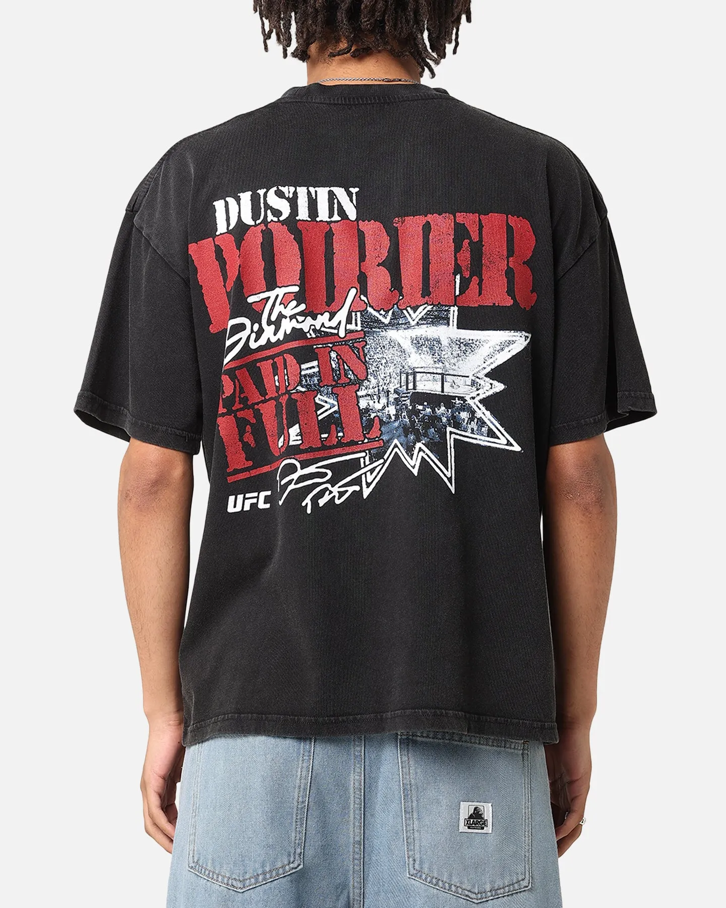 UFC By Culture Kings Dustin Poirier Paid In Full Vintage T-Shirt Black Acidwash sold by Culture Kings product image thumbnail 2