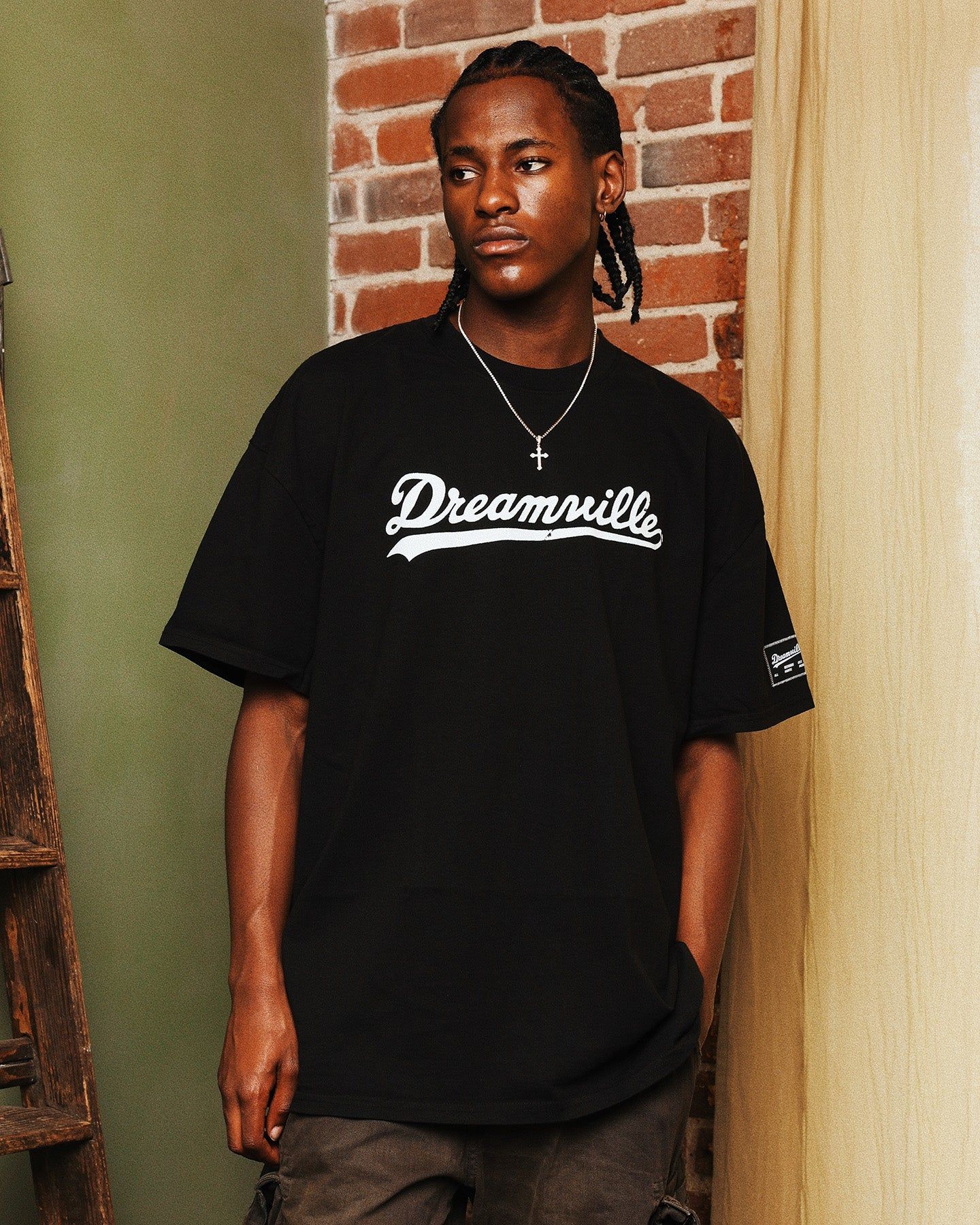 Dreamville Dreamville Logo Vintage T-Shirt Black sold by Culture Kings