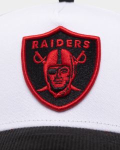 New Era Oakland Raiders 'Fire Red' 9FORTY A-Frame Snapback White/Black sold by Culture Kings