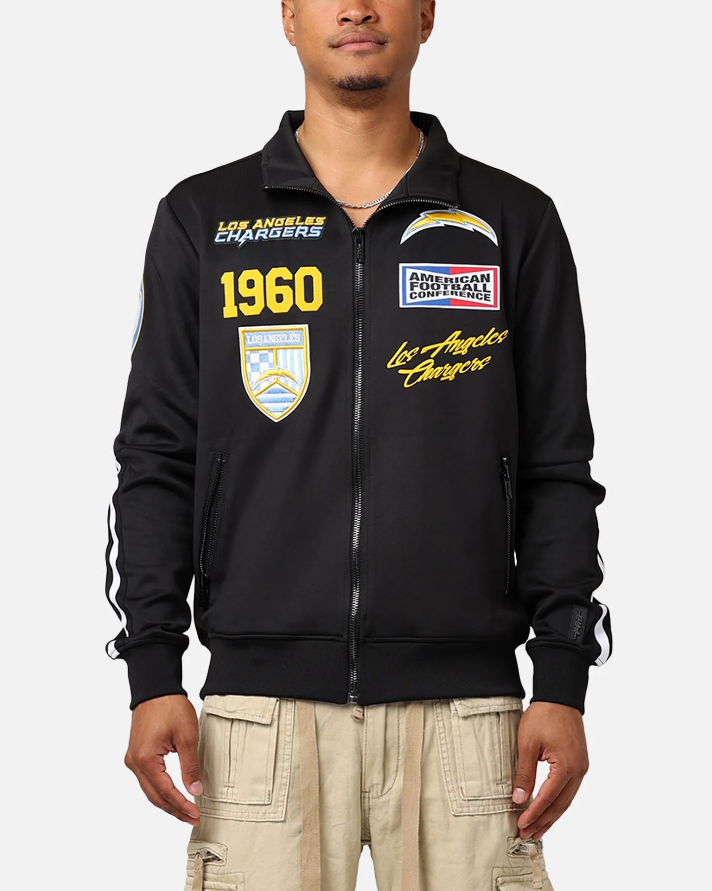 Pro Standard Los Angeles Chargers Fast Lane Track Jacket Black sold by Culture Kings