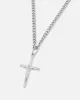 Saint Morta Crucifix Cuban Necklace White Gold sold by Culture Kings