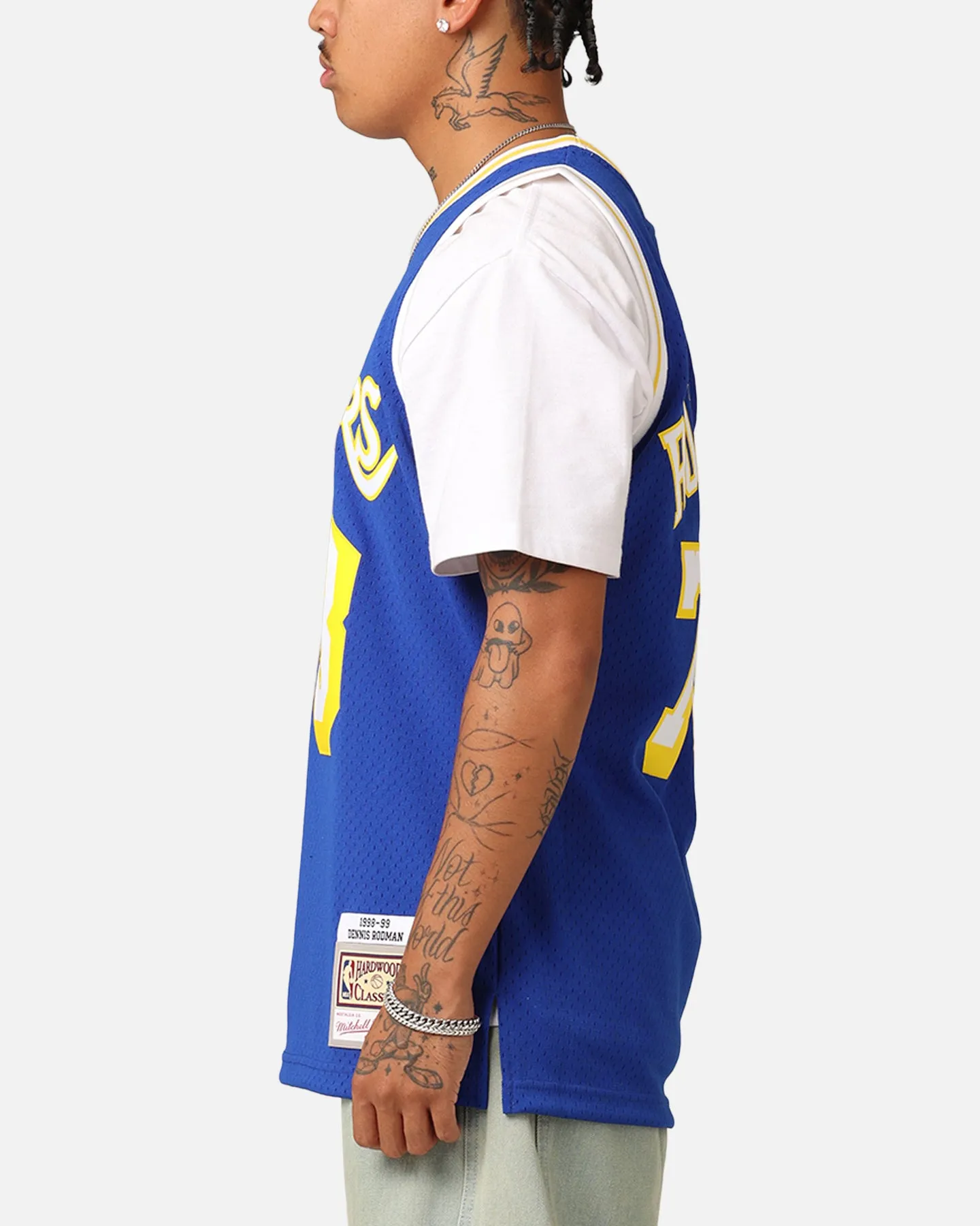 Mitchell & Ness Los Angeles Lakers Dennis Rodman '98-99 College Twist Swing Jersey Blue/Yellow sold by Culture Kings product image thumbnail 5