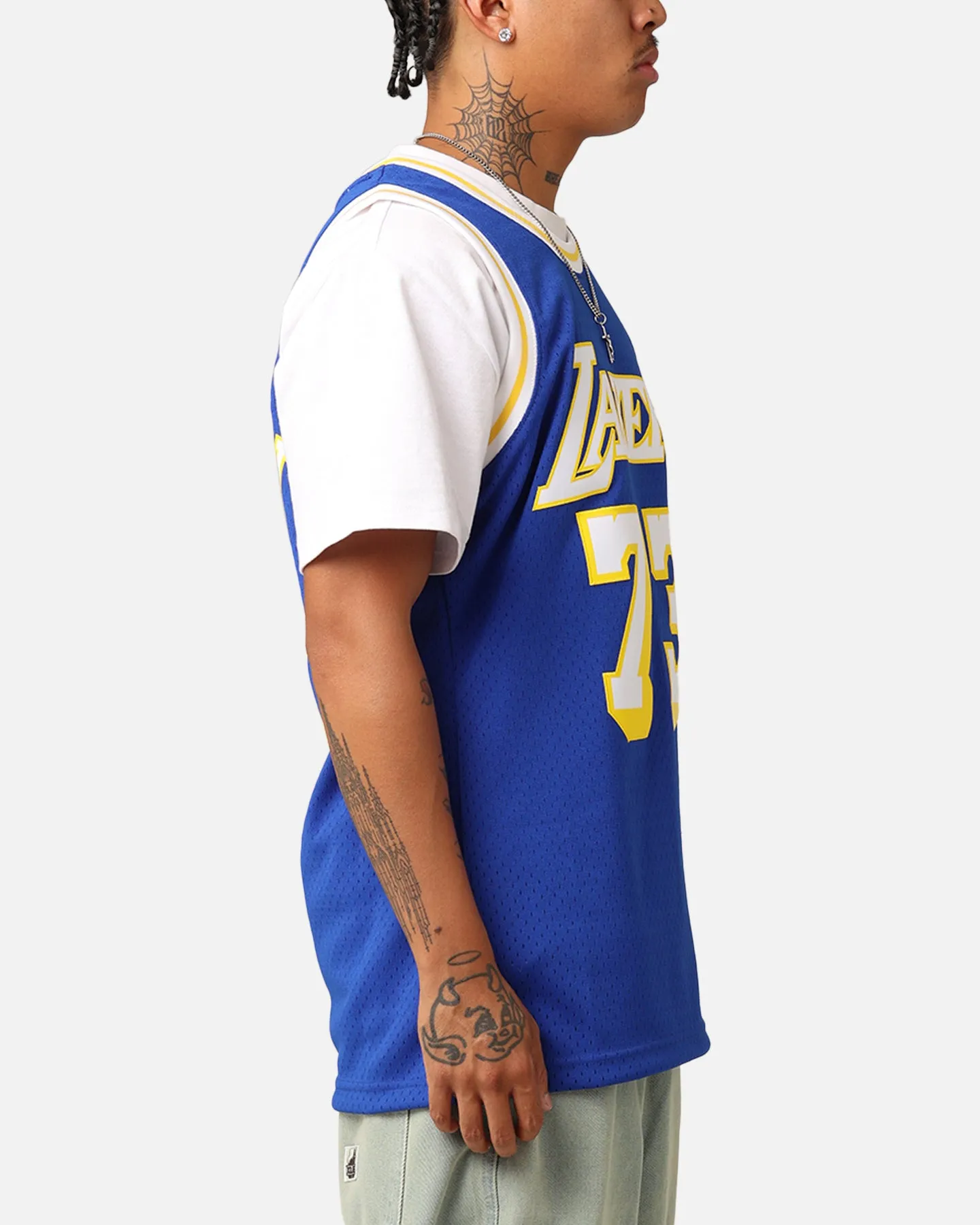 Mitchell & Ness Los Angeles Lakers Dennis Rodman '98-99 College Twist Swing Jersey Blue/Yellow sold by Culture Kings product image thumbnail 4