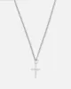 Saint Morta Crucifix Cuban Necklace White Gold sold by Culture Kings