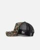 New Era Los Angeles Dodgers 'Black Floral Tapestry' 9FORTY A-Frame Trucker Snapback Tapestry sold by Culture Kings