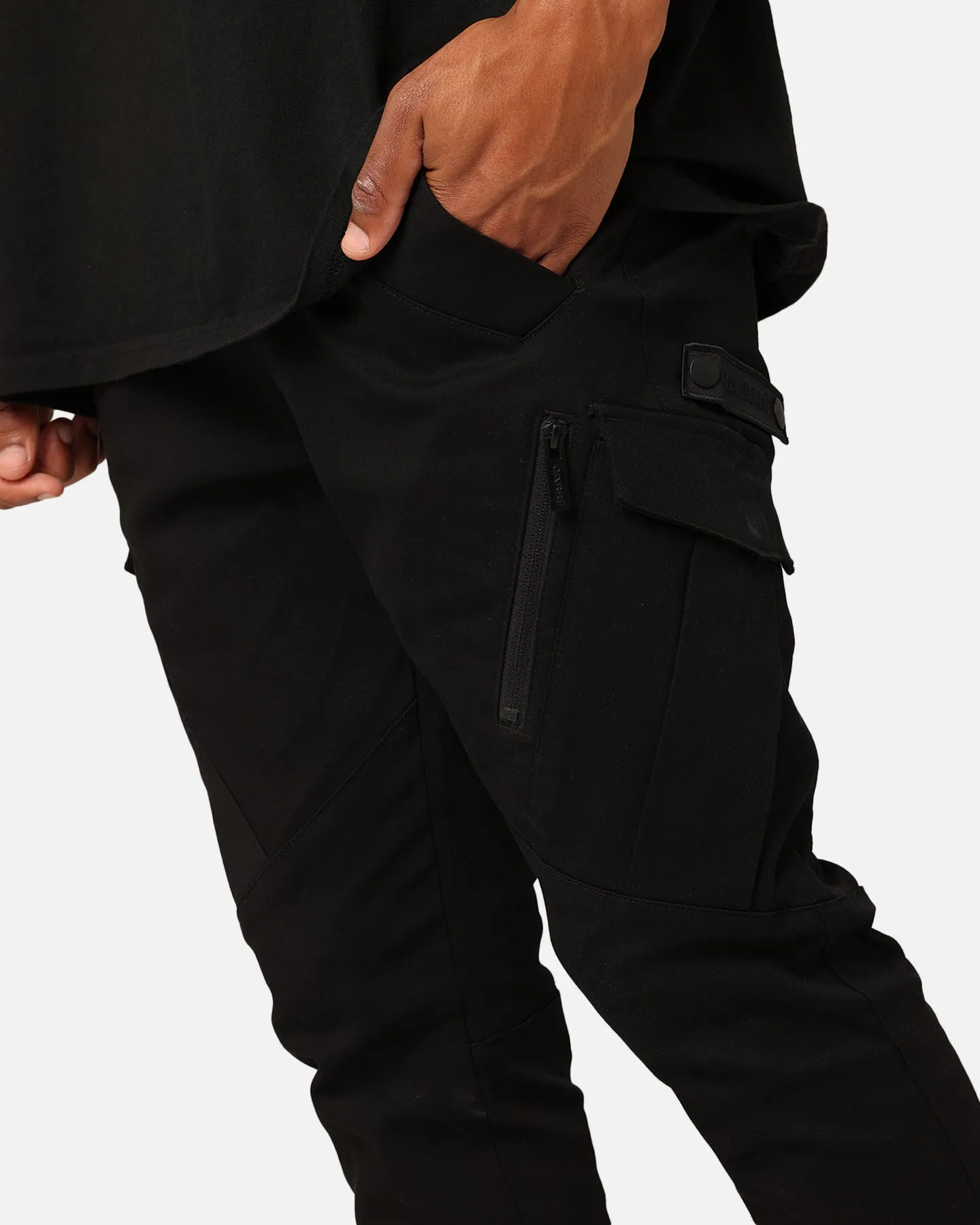 Carré Evolution Cargo Joggers Black/Black sold by Culture Kings product image thumbnail 4