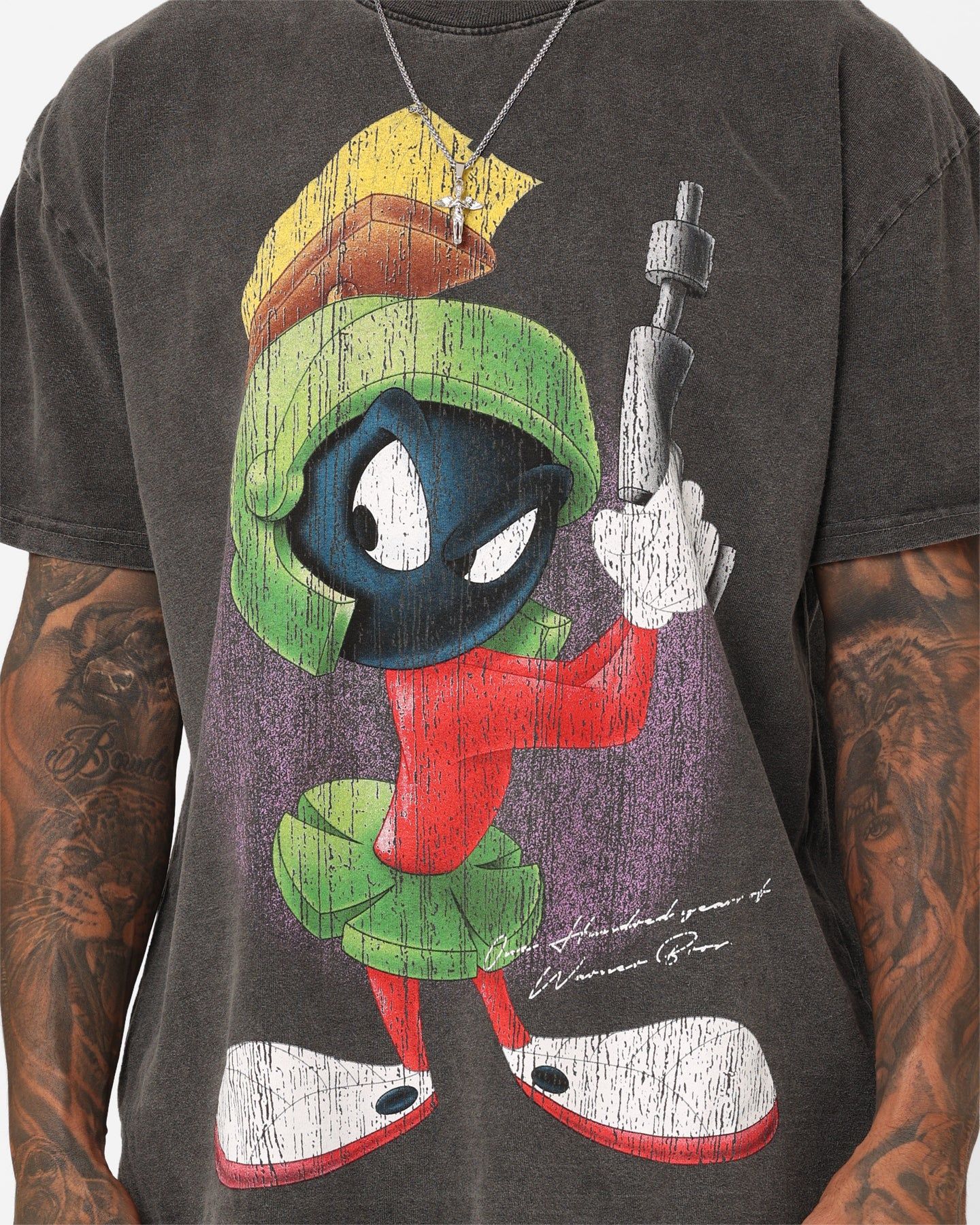 American Thrift X Warner Bros. Marvin The Martian Vintage Heavyweight T-Shirt Black Wash sold by Culture Kings product image thumbnail 4