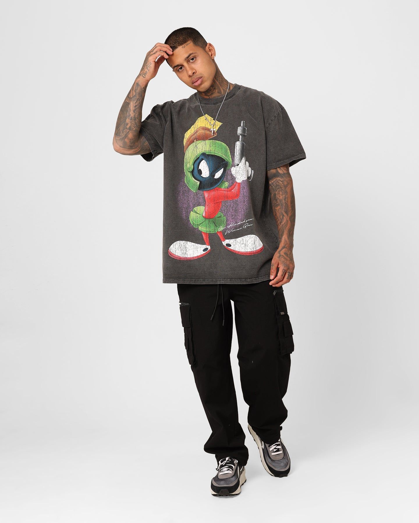 American Thrift X Warner Bros. Marvin The Martian Vintage Heavyweight T-Shirt Black Wash sold by Culture Kings product image thumbnail 3