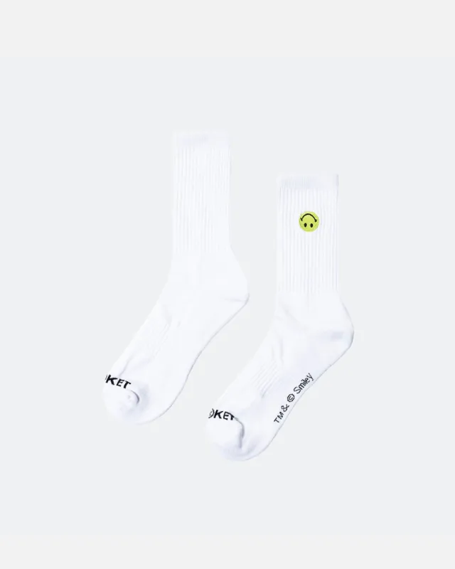Market X Smiley Grand Slam Socks White sold by Culture Kings