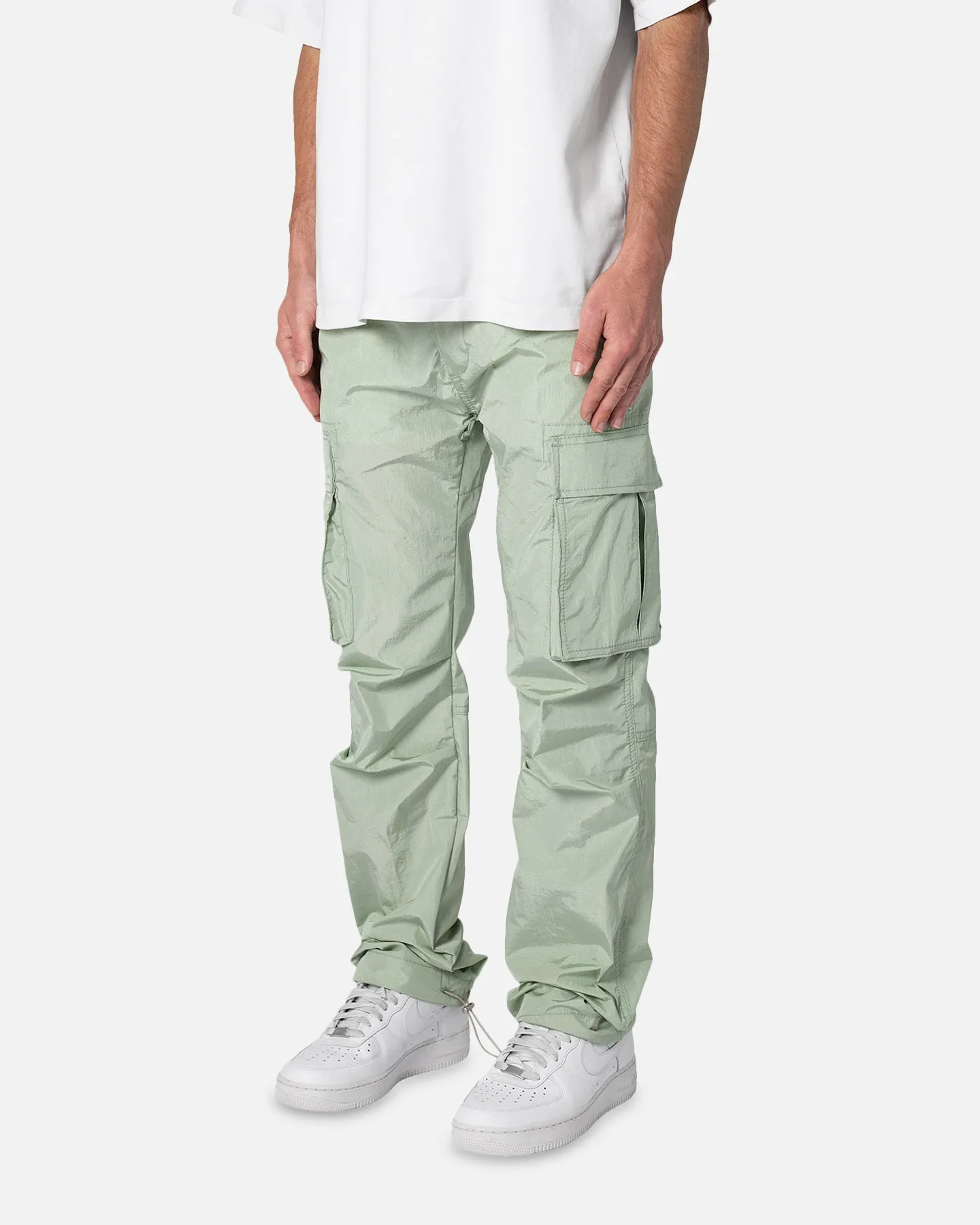 MNML Crinkle Cargo Pants Green sold by Culture Kings product image thumbnail 2