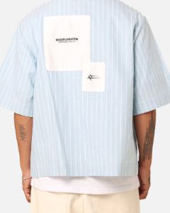 Loiter Studio Cropped Button Up Shirt Light Blue sold by Culture Kings