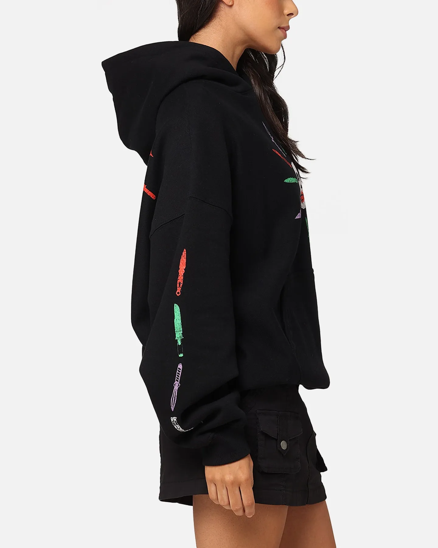 American Thrift X DC Batman The Joker Scars Premium Hoodie Black sold by Culture Kings product image thumbnail 5