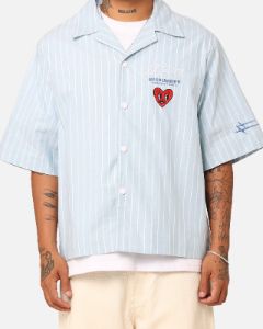 Loiter Studio Cropped Button Up Shirt Light Blue sold by Culture Kings