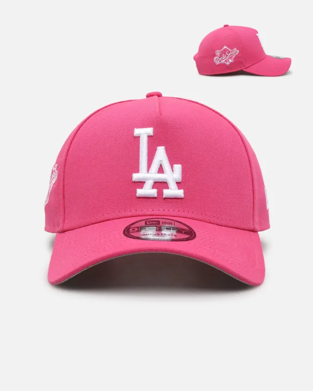New Era Los Angeles Dodgers 'Polychromatic' 9FORTY A-Frame Snapback Pink sold by Culture Kings